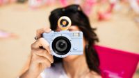 The Lomography Fisheye No. 2 La Mer is an analog compact camera with a fisheye lens meant for experimenting with film