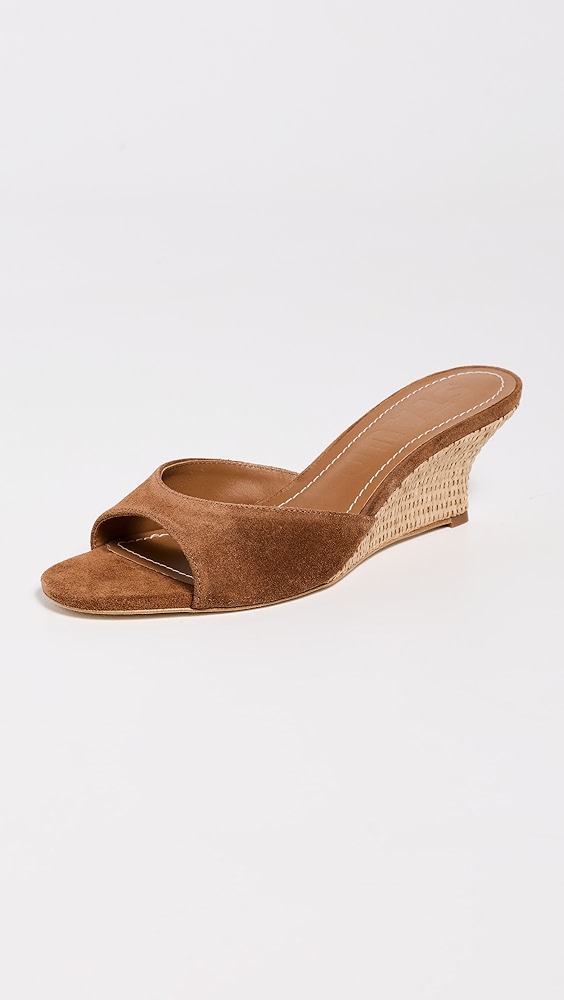STAUD Brigitte Wedges - Tabac/natural