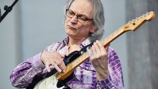 Sonny Landreth performs onstage during Day 2 of 2018 New Orleans Jazz & Heritage Festival at Fair Grounds Race Course on April 28, 2018 in New Orleans, Louisiana.