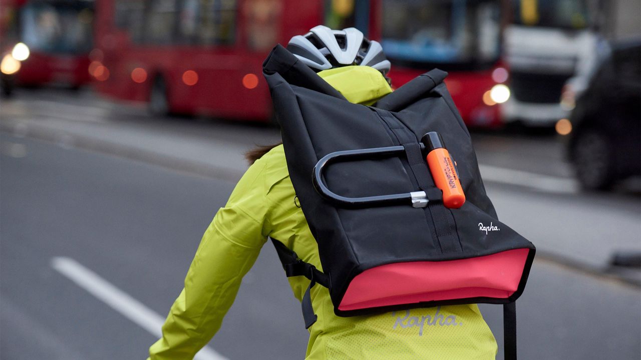 Rapha roll top backpack