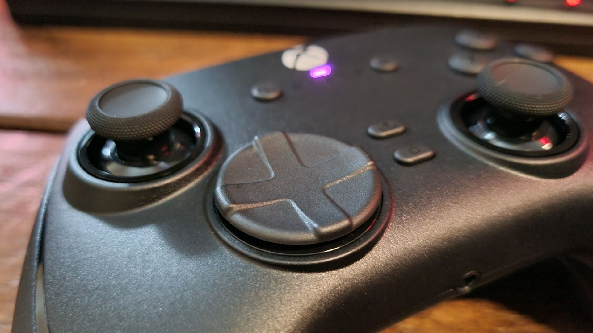 A Razer Wolverine V4 Pro gaming controller in close up