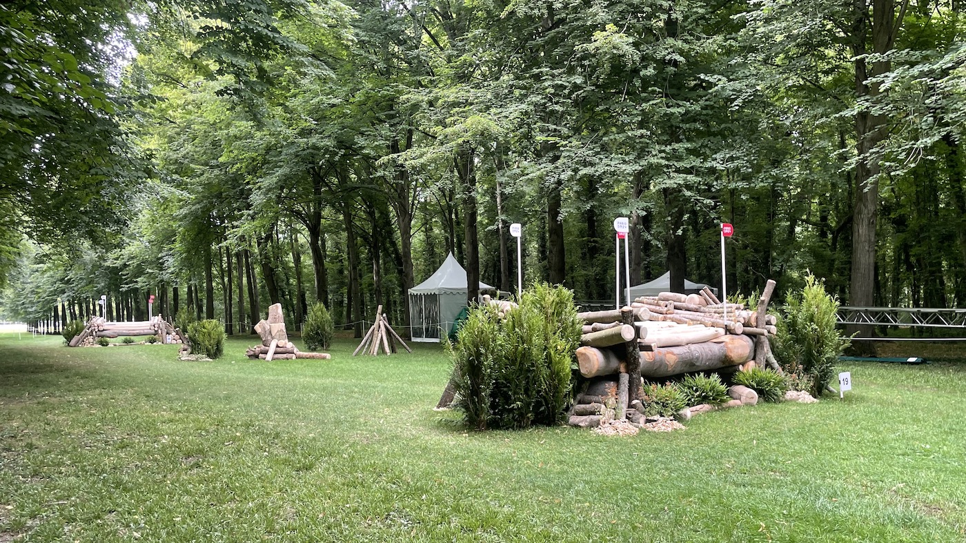 Log piles at Paris Olympics