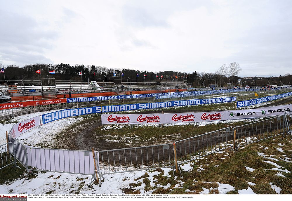 A dusting of snow on the Worlds course