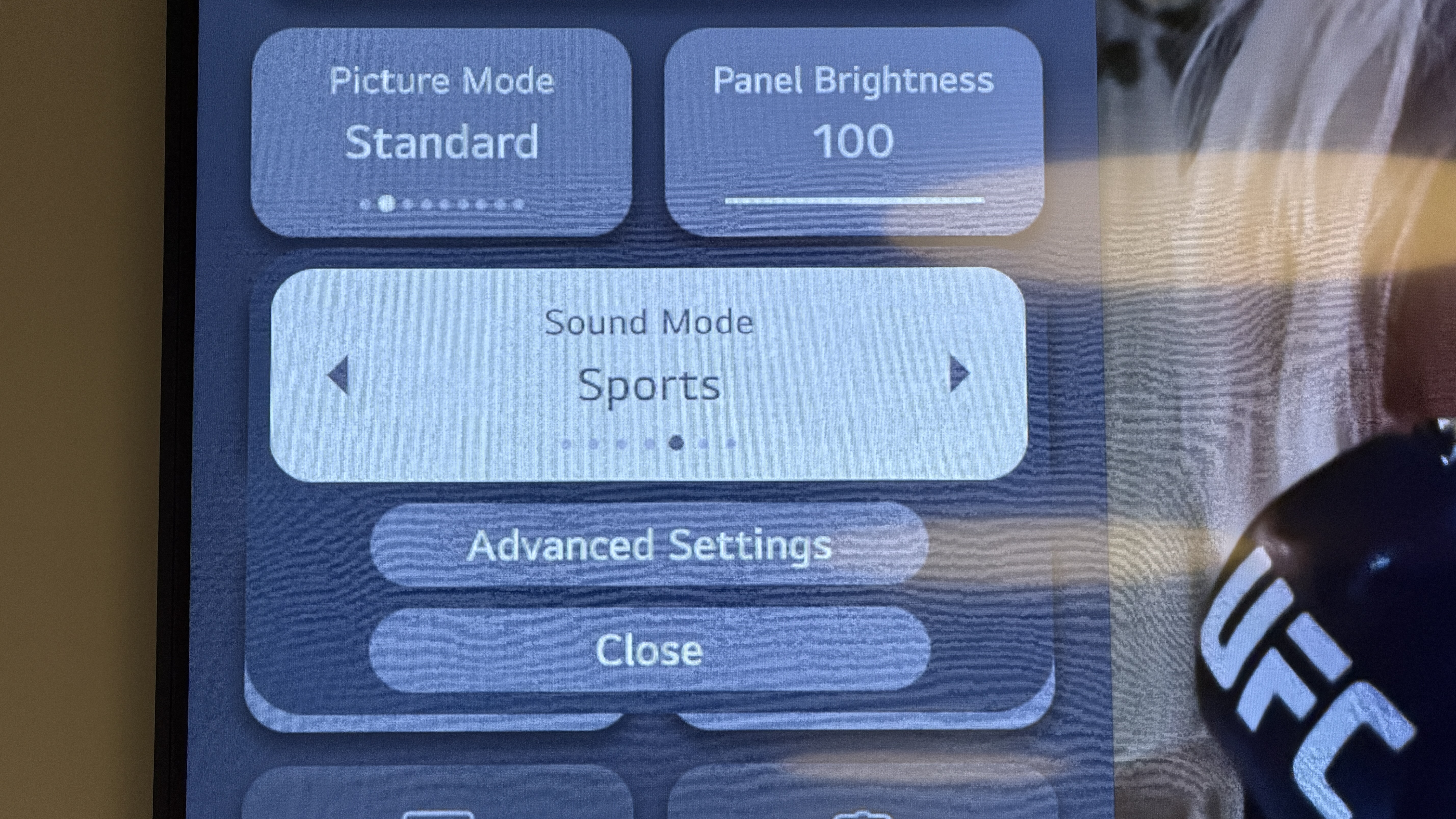LG C5 OLED sound modes