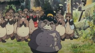 Raccoons getting into some mischief in Pom Poko