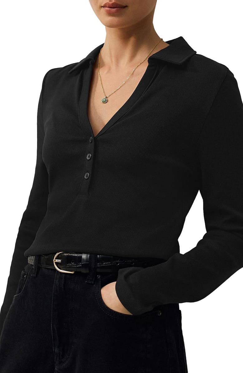 Collar Rib Top