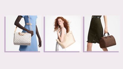 best louis vuitton bags on three different models