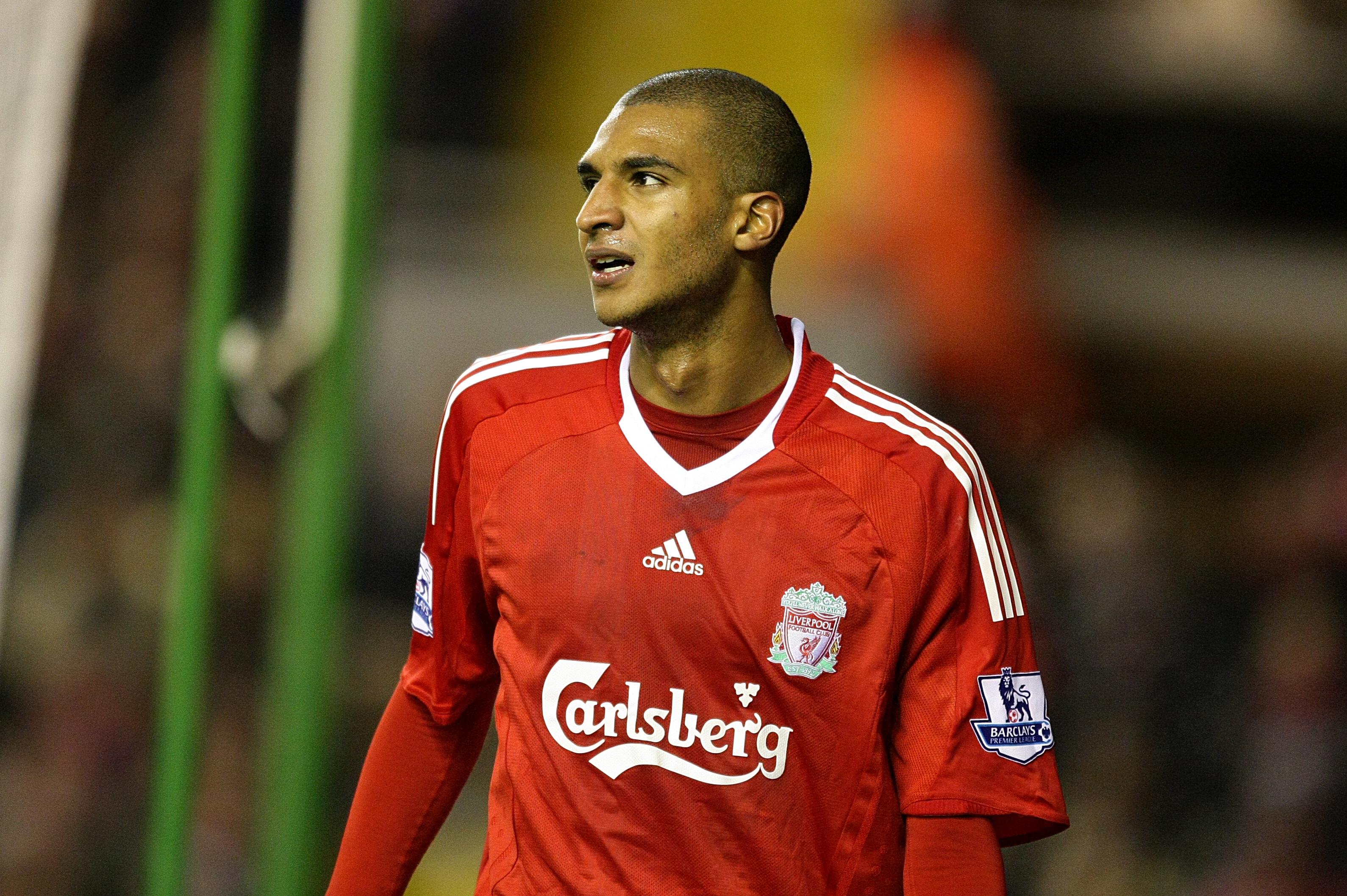 David Ngog playing for Liverpool, 2009