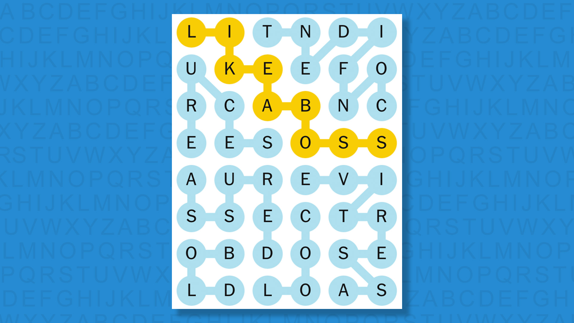 NYT Strands answers for game 641 on a blue background