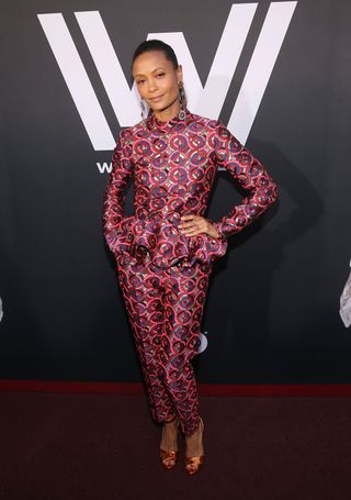 Thandie Newton attends the Premiere of HBO's "Westworld" Season 2 at The Cinerama Dome on April 16, 2018 in Los Angeles, California.