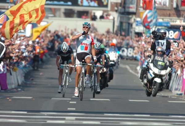 Philippe Gilbert (Omega Pharma-Lotto) had plenty of time to savor his victory.