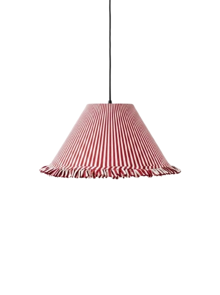 Alba Red Striped Pendant Lamp Shade 