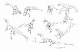 Terryl's sketches inspired by The Lost World