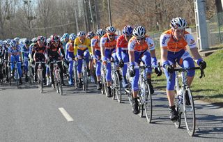 Rabobank chases, Paris-Nice 2010, stage one