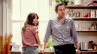 (L-R) Esther Smith as Nikki Newman and Rafe Spall as Jason Ross in Trying on Apple TV Plus