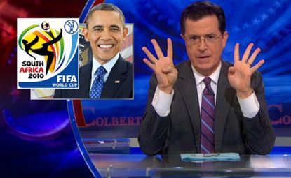 Stephen Colbert uncovers Obama's pot-fueled plot to make America watch the World Cup