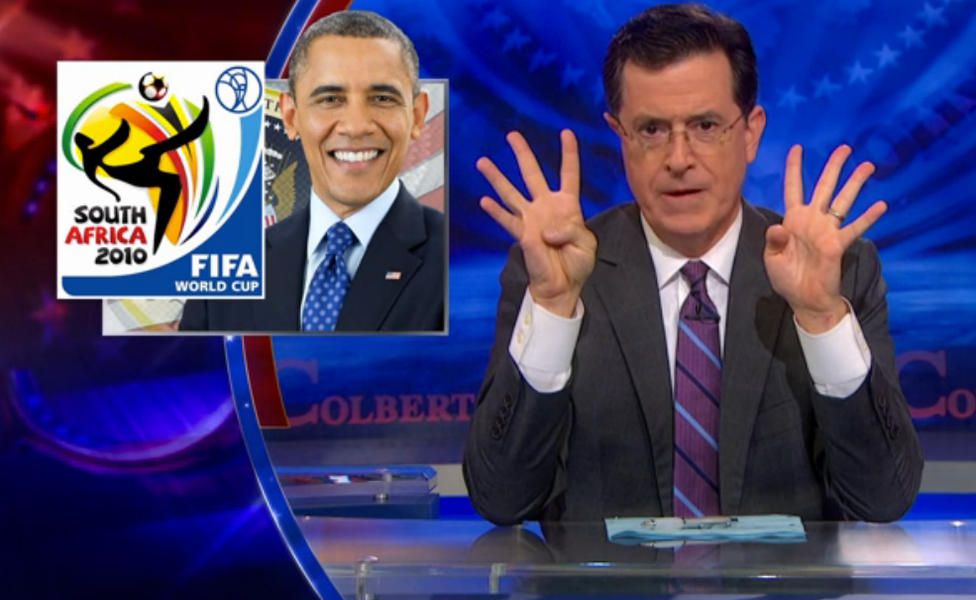 Stephen Colbert uncovers Obama&amp;#039;s pot-fueled plot to make America watch the World Cup