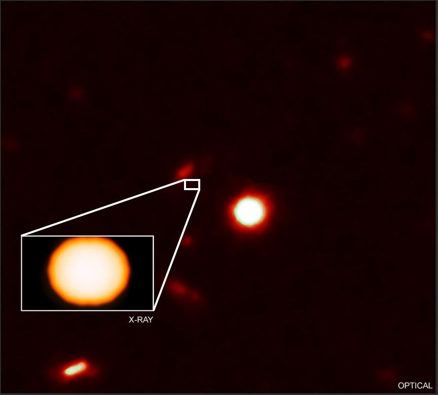 This bright burst of X-rays, observed by NASA&#039;s Chandra X-ray Observatory, was likely generated by the collision of two neutron stars 6.6 billion light-years from Earth, a new study reports.