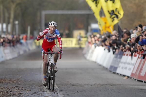 Klaas Vantornout was happy to be on the podium