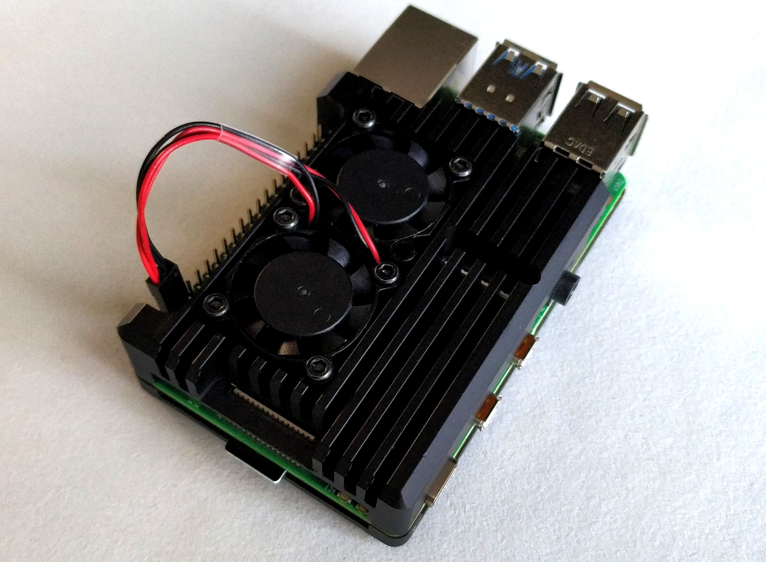 Jun-Electron for Raspberry Pi 4 Case with Fan