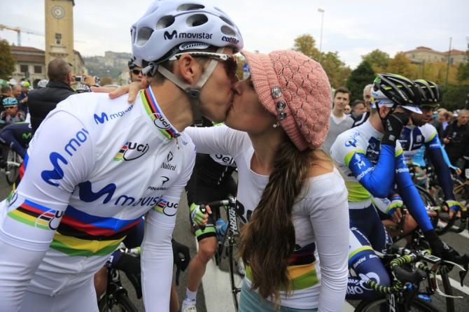 Rui Costa (Movistar) and quite possibly his biggest fan