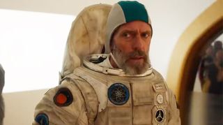 Hugh Laurie stars as Captain Ryan Clark of the luxury space cruise ship, Avenue 5, in the new HBO comedy series.