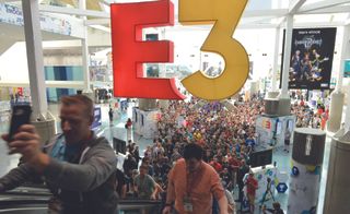 A photo of a crowd of people at E3.