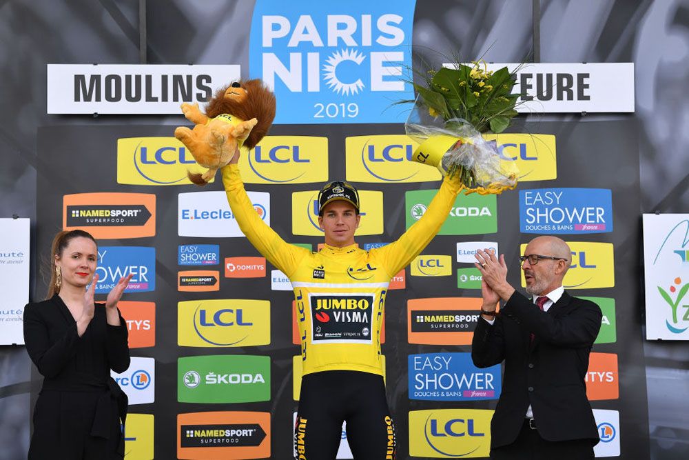 Yellow fever: Dylan Groenewegen (Team Jumbo-Visma) leads Paris-Nice
