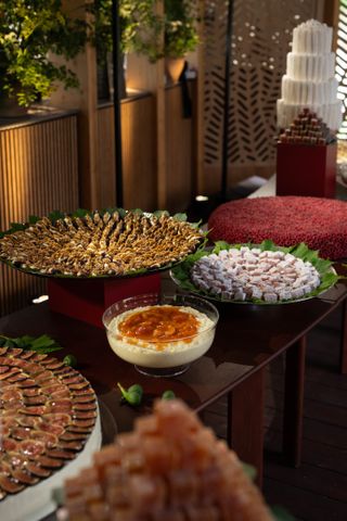Dessert table at Serpentine Summer Party 2023