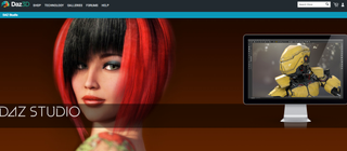 Best graphic design software: Daz Studio screenshot featuring woman's face