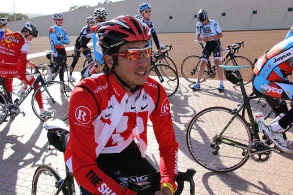RadioShack recruit Fumiyuki Beppu at Australian Parliament House