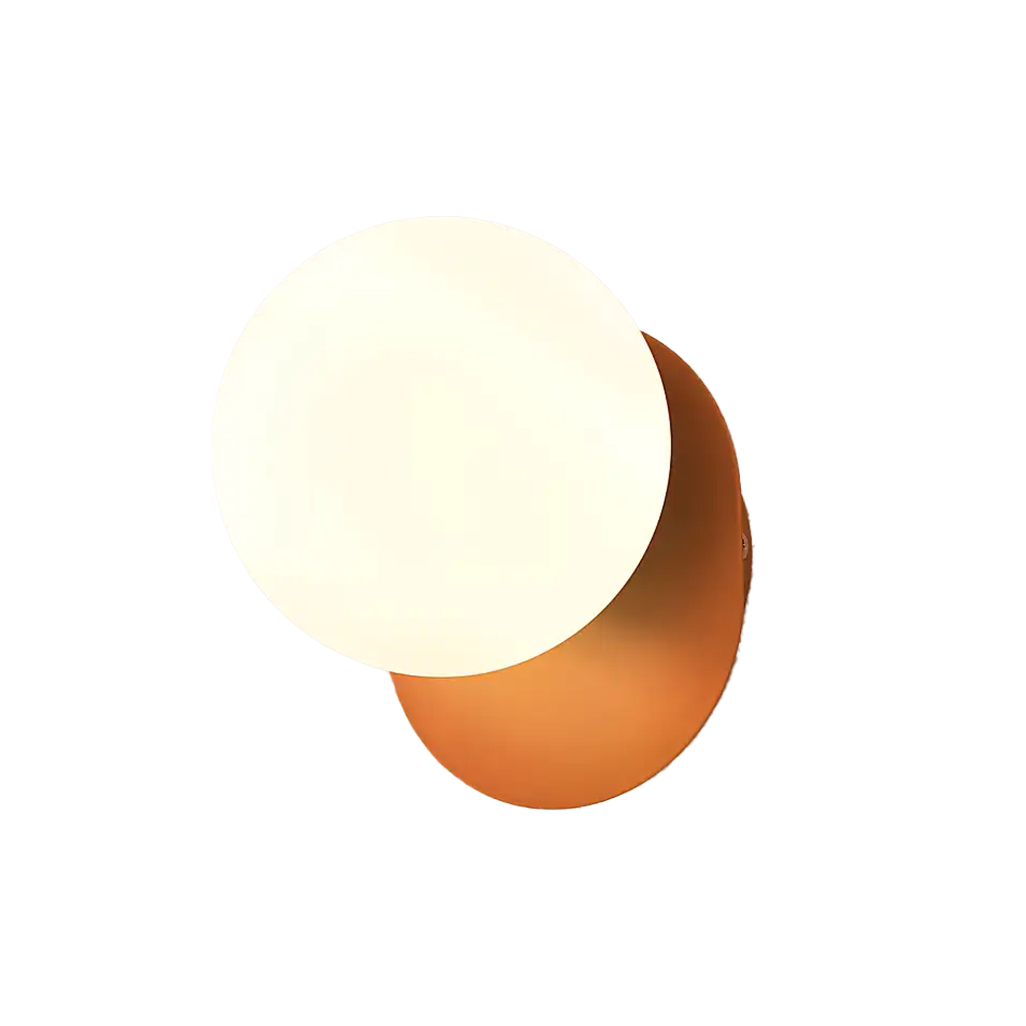 Elements Tela Bathroom Wall Light in Orange at Dunelm