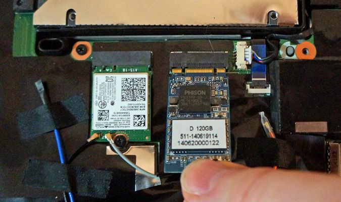 Установка ssd m2 в ноутбук lenovo x270