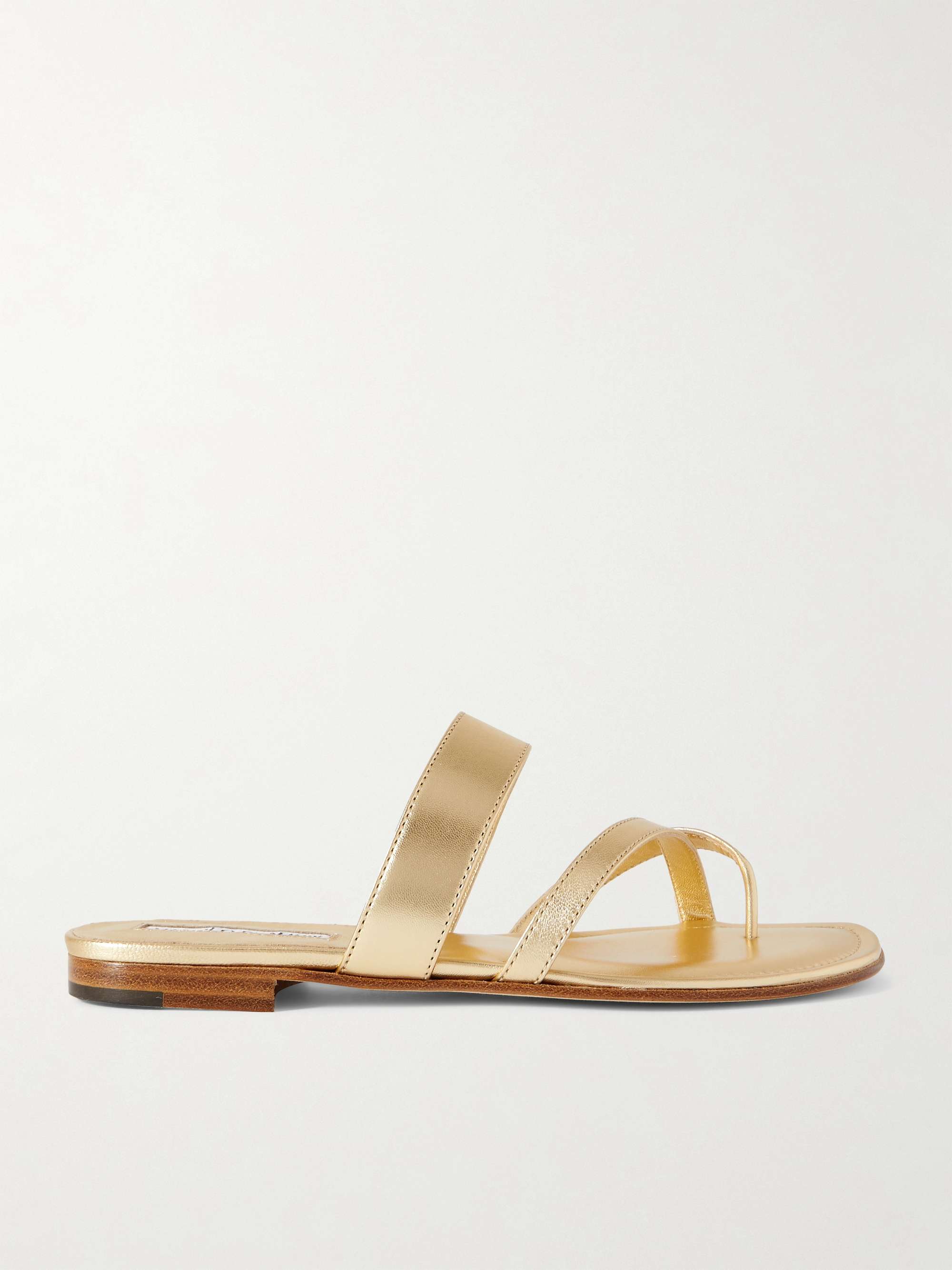 Susa Metallic Leather Sandals