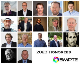 Headshots of 2023 SMPTE honorees.