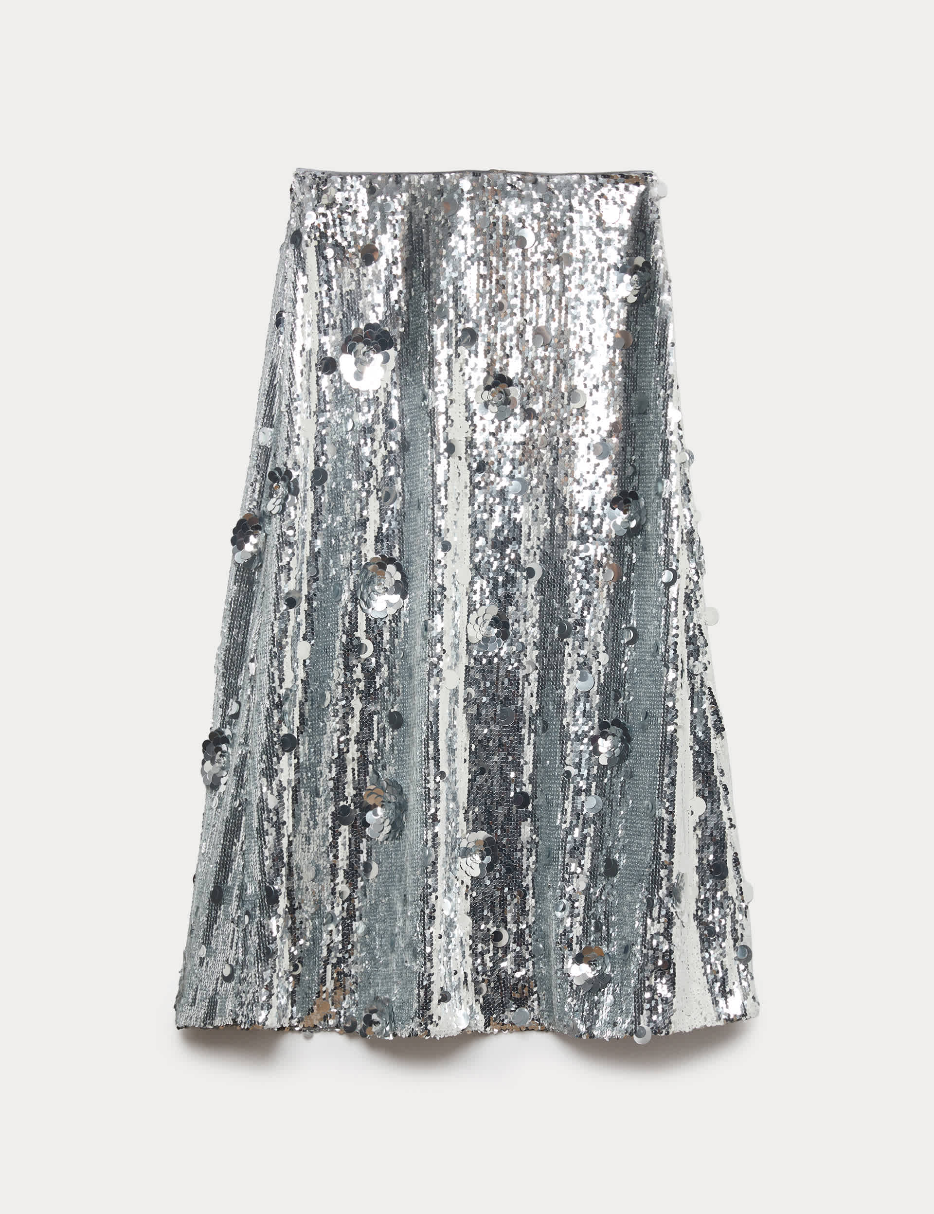Sequin Midaxi A-Line Skirt