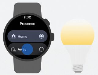 wear OS home and away buttons
