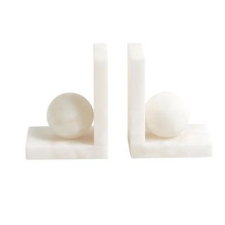 Alabaster Ball Bookend