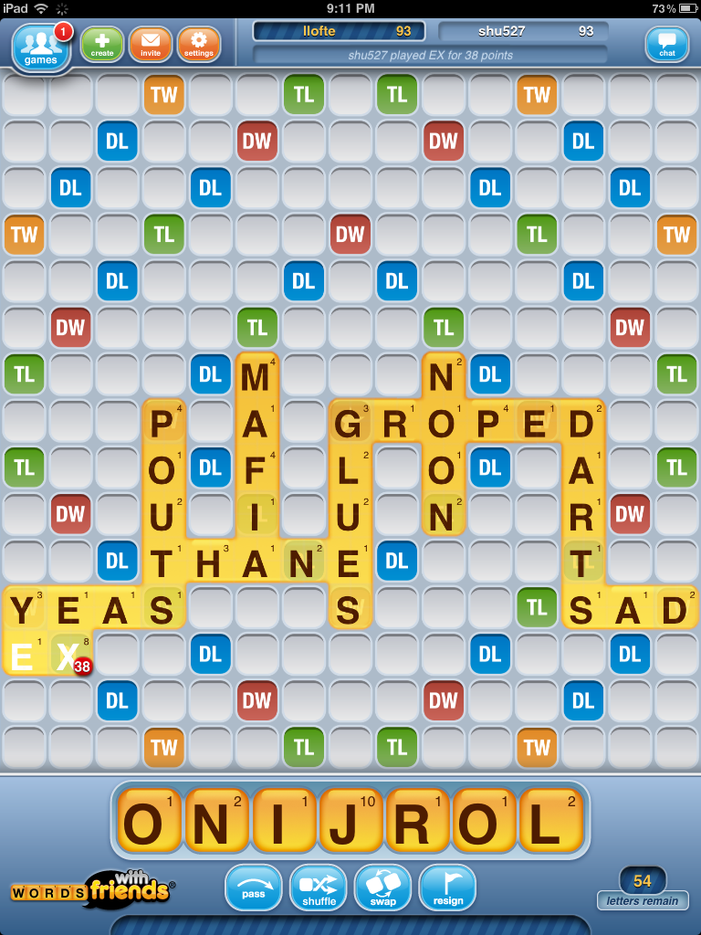 Words With Friend HD update brings shuffle | iMore