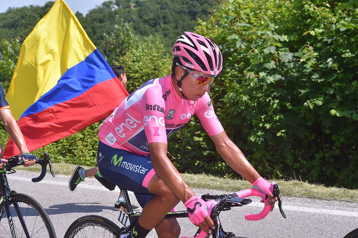 Nairo Quintana at the Giro d'Italia