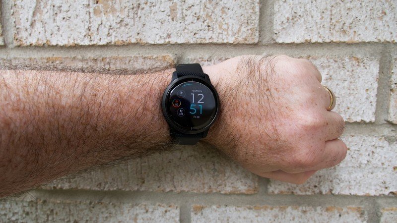 Garmin Venu 2 worn on a wrist