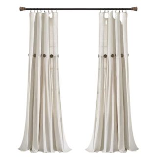 A long linen curtain