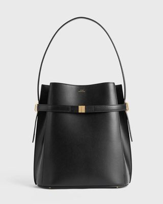 Toteme, Belted Leather Bucket Bag