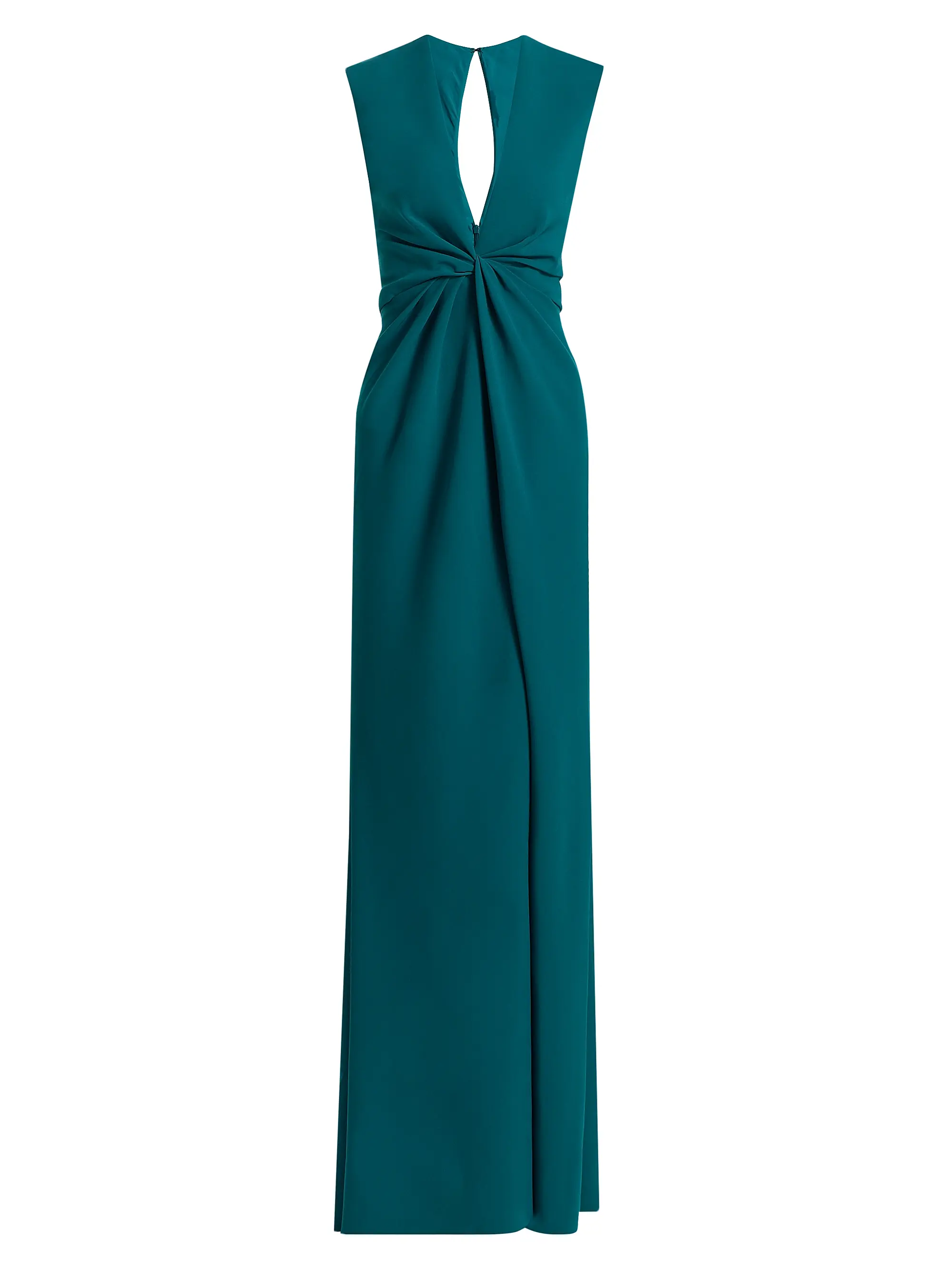 Stretch Cr&amp;ecirc;pe Column Gown