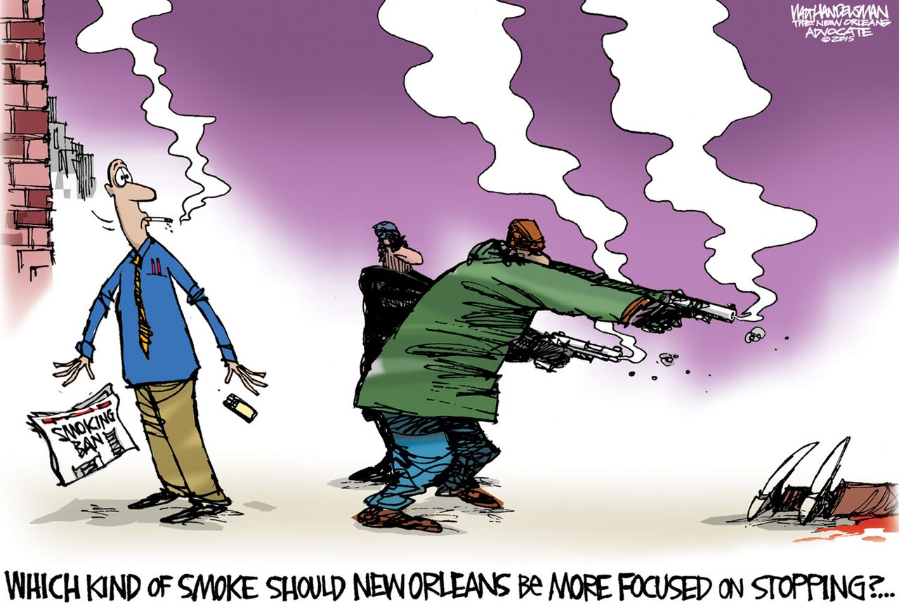 Editorial cartoon U.S. smoking