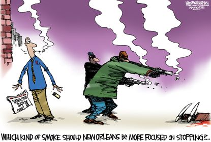 Editorial cartoon U.S. smoking