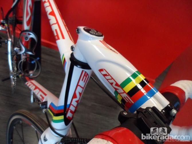 World champs memorabilia in the form of Tom Boonen's 2005 Time