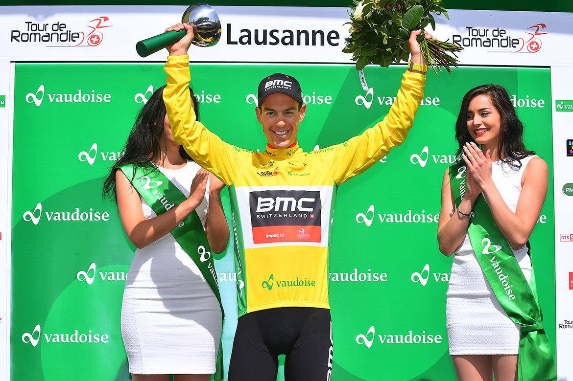 Richie Porte on the final Tour de Romandie podium