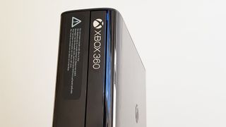 Xbox 360 stood up vertically