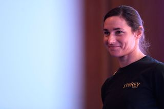 LEEDS ENGLAND JANUARY 17 Sarah Storey reacts during the 2020 Tour de Yorkshire Route Presentation on January 17 2020 in Leeds England Photo by George WoodGetty Images